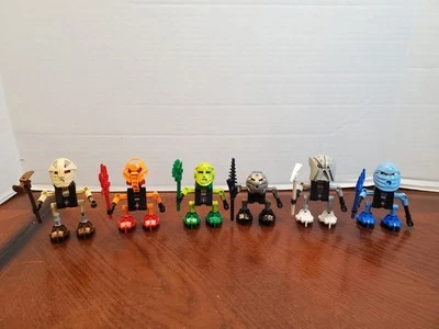 LEGO Bionicle Turaga Mata Nui Elder Villagers Complete Set Of 6 - NO Manual Cans - Image 1 of 4