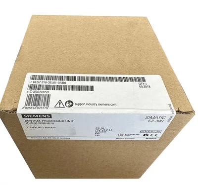 6ES7318-3EL01-0AB0 1PC New Sealed Siemens SIMATIC S7-300 6ES7 318-3EL01-0AB0 - Image 1 of 2