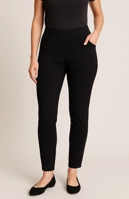 Pantalones adelgazantes Kay Unger negros para mujer, talla S Foto 1 de 4
