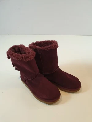 Botas UGG para mujer talla 11 Bailey Bow II piel de oveja gamuza felpa invierno cálidas Foto 1 de 4