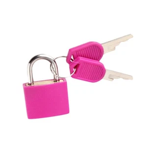 5Pcs Small Padlock Travel Tiny Case Lock with 2 Keys Rose Red - Picture 1 of 5