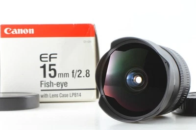 [ Top MINT w/ in Box ] Canon EF 15mm f/2.8 Fisheye Wide Angle AF Lens From JAPAN - Image 1 of 4