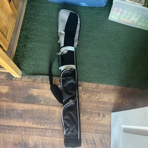 Ranger Carry Sunday Range Travel Bag by CaddyDaddy Golf Black/Silver CLEAN - Picture 1 of 3