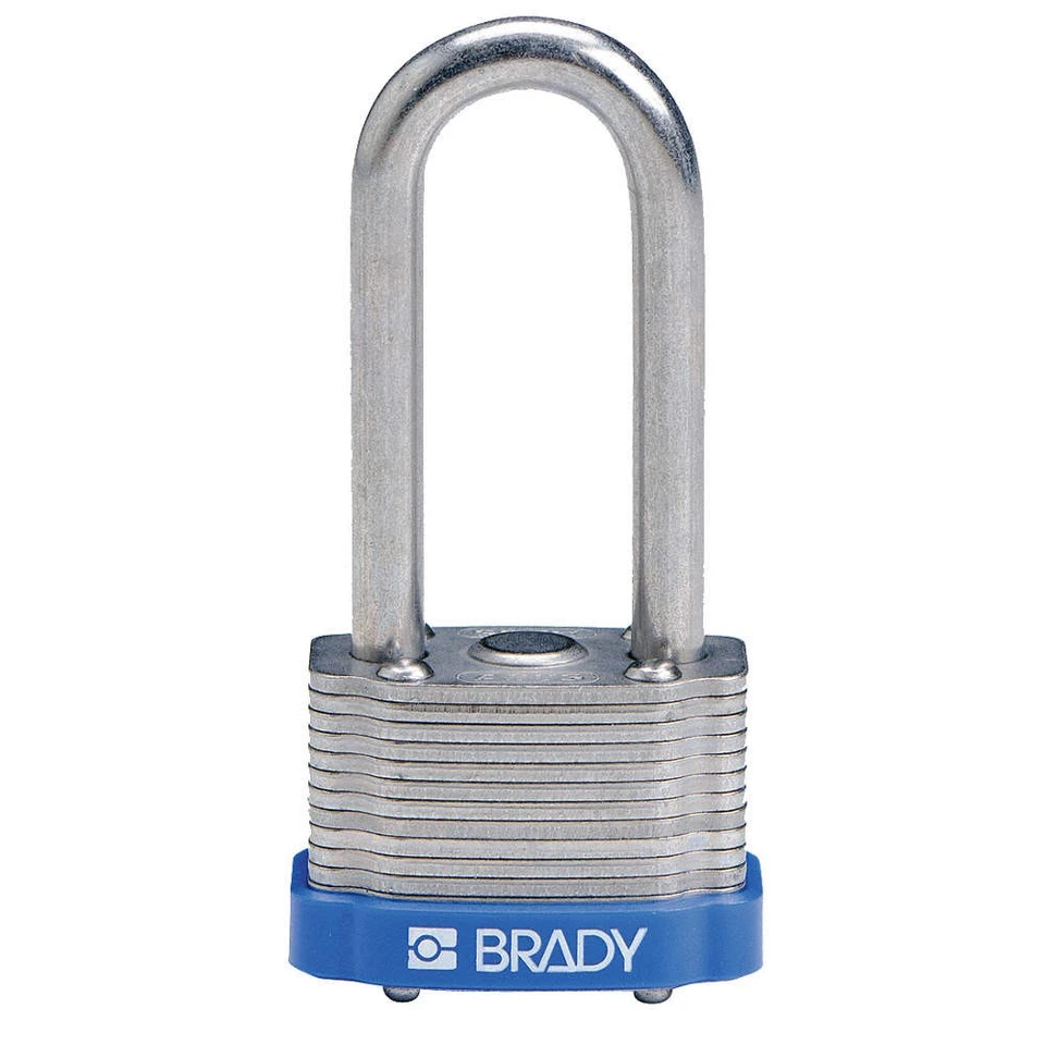 BRADY 118974 Key Retaining Steel Padlock,1-5/16"W,PK6 39N330 - Image 1 of 1