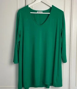 Kettlewell Juliana Swing Jersey Top Size LL UK 16 18 Sea Green SU AU T-Shirt - Picture 1 of 7