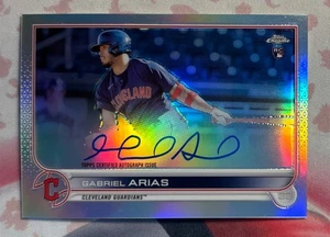 2022 Topps Chrome Gabriel Arias Refractor #RA-GA Rookie Auto RC Guardians /499 - Picture 1 of 2