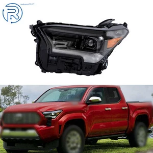Black Headlight Assembly Full LED For 2024- 2025 Toyota Tacoma Left Driver Side - Picture 1 of 10