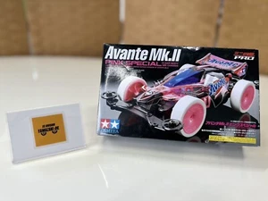 Tamiya 95061 Mini 4WD JR Avante Mk.II Pink Special Clear Body MS Chassis Limited - Imagen 1 de 6