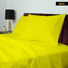 Premium beddingset 1000ThreadCountEgyptian Cotton Yellow Solid &OlympicQueen