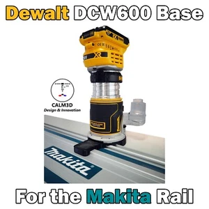 Base de enrutador de recorte compatible Dewalt DCW600 para su uso en riel guía Makita - INC P&P - Imagen 1 de 13