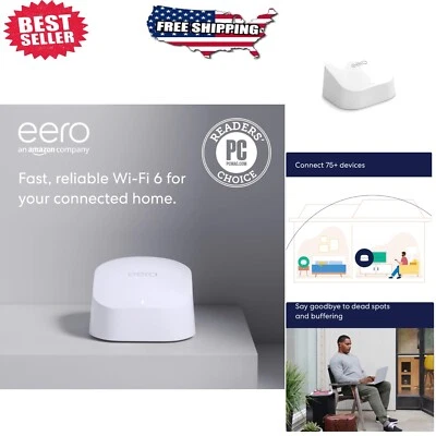 Wi-Fi 6 Mesh Router - 900 Mbps, 1,500 Sq. Ft. Coverage, Connect 75+ Devices - Image 1 of 4