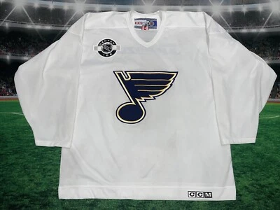 Vintage St. Louis Blues Center Ice Hockey Jersey CCM Sz XL Preowned White - Image 1 of 4