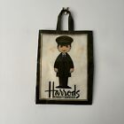 Vintage Harrods Small Bell Boy Tote Bag 9” X 12”