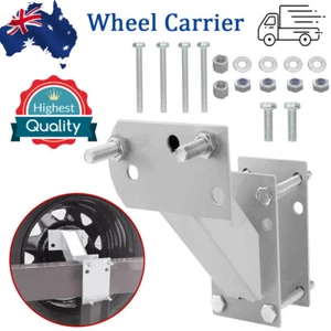 Spare Wheel Carrier Tyre Holder Brackets Fit Caravan Boat Trailer Universal AU - Picture 1 of 14
