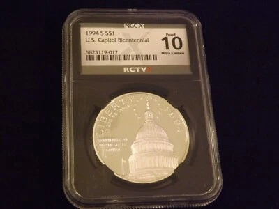 1994 $1    US   Capitol   Bicentennial   RETRO     NGC  PF  70 - Image 1 of 2