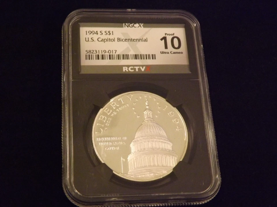1994 $1    US   Capitol   Bicentennial   RETRO     NGC  PF  70 - Image 1 of 2