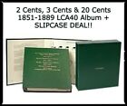 Littleton Album 2/3/& 20 Cents 1851-1889 Long Term Storage Lca40 + 1.5" Slipcase