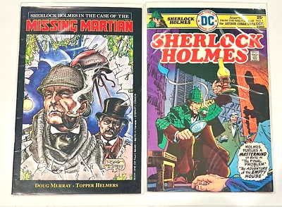 Cómic Sherlock Homes #1 DC Comics 1975 y Sherlock Homes Missing Martian #1 1993 Foto 1 de 3