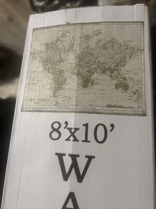 Old World Map 1908 Wall Mural Large Self-Adhesive Peel & Stick 96" X 120 - Picture 1 of 5