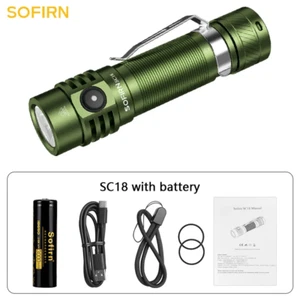 Sofirn SC18 Taschenlampe 1800LM USB-C Wiederaufladbar LED 18650 EDC Taschenlampe SST40 - Bild 1 von 13