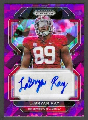 LaBryan Ray #RA-LRA Purple Ice 72/99 2023 Panini Prizm Draft Picks Autographs - Image 1 of 3