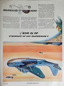 Avión refrigerador NAsh Kelvinator 1942 Segunda Guerra Mundial automóvil ir a la guerra anuncio de colección - Imagen 1 de 1
