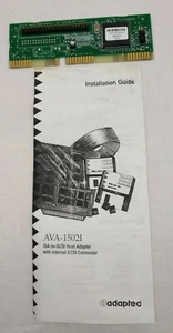 Adaptec AVA-1502I ISA to SCSI Host 16 Bit Adapter Card & Manual - Picture 1 of 4
