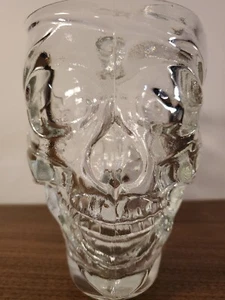 Luminarc PIRATE SKULL DRINK MUG Cup Heavy Glass Barware HALLOWEEN 30.75 fl oz - Picture 1 of 13