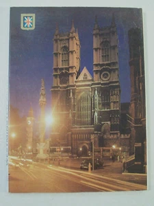 Carpeta postal con foto de la Abadía de Westminster de Londres, Inglaterra - Imagen 1 de 9