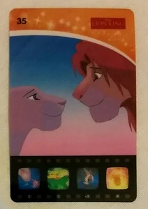 Woolworth's Disney Movie Stars Card 35 - Simba, Nala The Lion King - Picture 1 of 2
