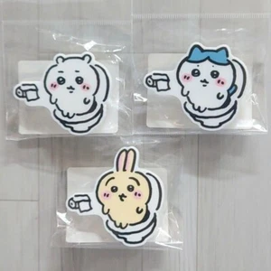 Chiikawa Toilette Acryl Abzeichen Chiikawa Hachiware Kaninchen Usagi 3er Set Japan - Bild 1 von 3