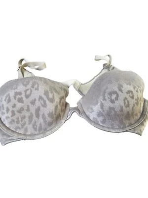Sujetador con aros Maidenform Pure Genius a medida cobertura extra 34C gris animal Foto 1 de 4