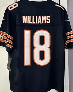 Grande maglia Caleb Williams #18 Vapor FUSE Navy Elite qualità Chicago Bears - Foto 1 di 12