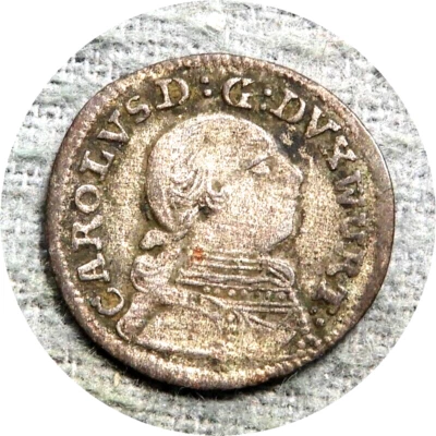 elf Germany Wuerttemberg Duchy 1 Kreuzer 1758 Billon - Image 1 of 2