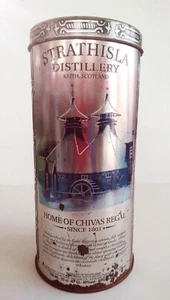 CHIVAS REGAL 12 YEARS WHISKY VINTAGE RARE TIN BOX STRATHISLA DISTILLERY - Picture 1 of 8