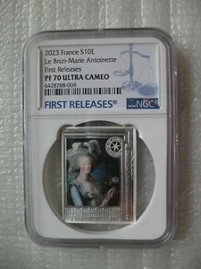 France 10 Euro 2023 Silver Proof Coin Le Brun-Marie Antoinette NGC PF70 FR - Picture 1 of 4