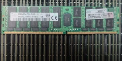 SK Hynix 32GB DDR4 2133 Server LRDIMM RAM 4DRx4 PC4-17000 HMA84GL7AMR4N-TF 288p - Image 1 of 2