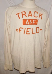 ABERCROMBIE & FITCH Camiseta Manga Larga TRACK & FIELD COSIDO MUSCLE FIT XXL - Imagen 1 de 9