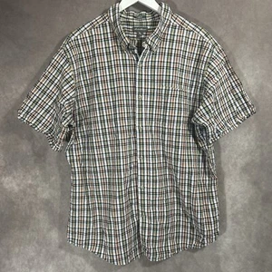 Camisa Eddie Bauer Seersucker Para Hombres 2XL Calce Clásico Cuadros Multicolor Manga Corta - Imagen 1 de 9