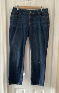 Simply Vera Wang Denim Damen Straight Mid Rise Gr. 10S Distressed Jeans - Bild 1 von 15