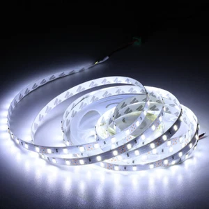 12V 16ft SMD 5050 Super Bright Cool White 300 LED Flexible Light Strip 6000K - Picture 1 of 3