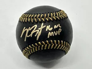 Kris Bryant Autographed Rawlings Black MLB Baseball w/ 2016 NL MVP ! Fanatics - Picture 1 of 2