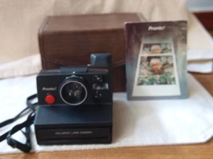 Vintage Polaroid Instant Land Camera Pronto w/ Strap Case & Manual - Picture 1 of 6