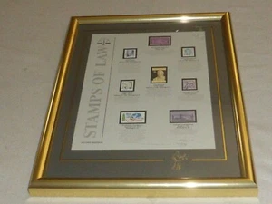 SELLOS DE LEY DE TEXAS ENMARCADOS SEGUNDA EDICIÓN 1993 1280/20.000 LIMITADA FIRMADA LE - Imagen 1 de 7