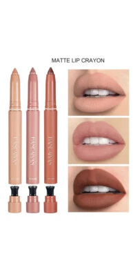 2 In  1 Matte Lipstick Pencil Kiss proof Lip Stick Pen Waterproof - Image 1 of 4