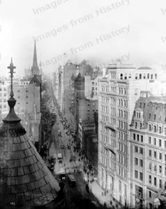 (2) Impresiones de 8x10 escenas callejeras históricas de la ciudad de Nueva York de 1890 y 1920 #NYCA - Imagen 1 de 2
