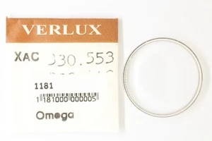 Omega 5123 Silver Vetro Crystal Glass Uhrenglas Verre 136.017 166.036 166.050 - Imagen 1 de 1