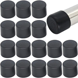 16Pcs 1 Inch (25Mm) round Rubber Chair Leg Tips Caps, Chair Table Leg Covers Flo - Picture 1 of 12