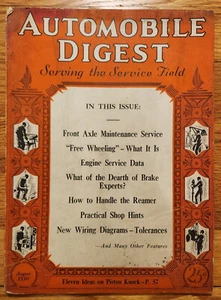 Automobil Digest Magazin August 1930 Ausgabe - Bild 1 von 1