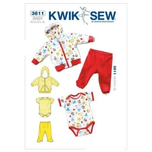 Kwik Sew Pattern K3811 | Baby Jacket, Pants & Romper | Sizes XS - XL Nb-18Mths - Picture 1 of 2